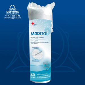 M0080 Maditol Ватные диски с ионами серебра № 80 купить по цене от 70 рублей с доставкой ― MyStoma.ru