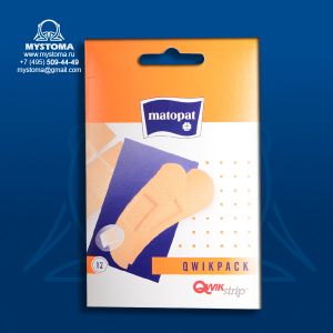 Пластыри "MATOPAT" QWIKPACK по 12шт. заказать по цене от 67 рублей с доставкой ― MyStoma.ru