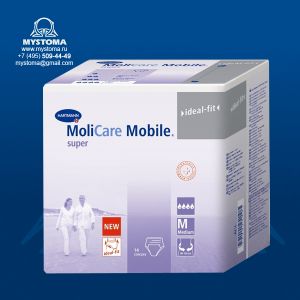 MoliCare Mobile super - Моликар Мобайл супер - Впитывающие трусы, размер М, 14 шт. купить по цене от 1160 рублей с доставкой ― MyStoma.ru