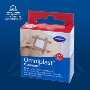 Omniplast -фикс.пластырь 2,5смх5м 1шт. с еврохолдером  приобрести по цене от 152 рублей с доставкой ― MyStoma.ru