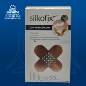 Пластырь бактерицидный Silkofix с содержанием серебра на нетканой основе ДЛЯ НЕЖНОЙ КОЖИ №20 заказать по цене от 108 рублей с доставкой ― MyStoma.ru