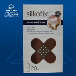 Пластырь бактерицидный Silkofix с содержанием серебра на нетканой основе ДЛЯ НЕЖНОЙ КОЖИ №20 приобрести по цене от 105 рублей с доставкой ― MyStoma.ru