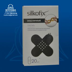 # Пластырь бактерицидный Silkofix с антисептиком на тканевой основе ЭЛАСТИЧНЫЙ №20 стандарт приобрести по цене от 120 рублей с доставкой ― MyStoma.ru