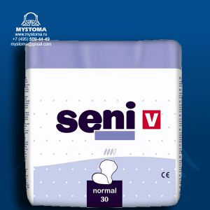 # Вкладыши анатомические впитывающие Seni V Normal (32 х 55 ) по 30 шт. купить по цене от 881 рублей с доставкой ― MyStoma.ru