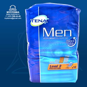  Прокладки для мужчин Тена Men уровень 3, 16 шт. приобрести по цене от 485 рублей с доставкой ― MyStoma.ru
